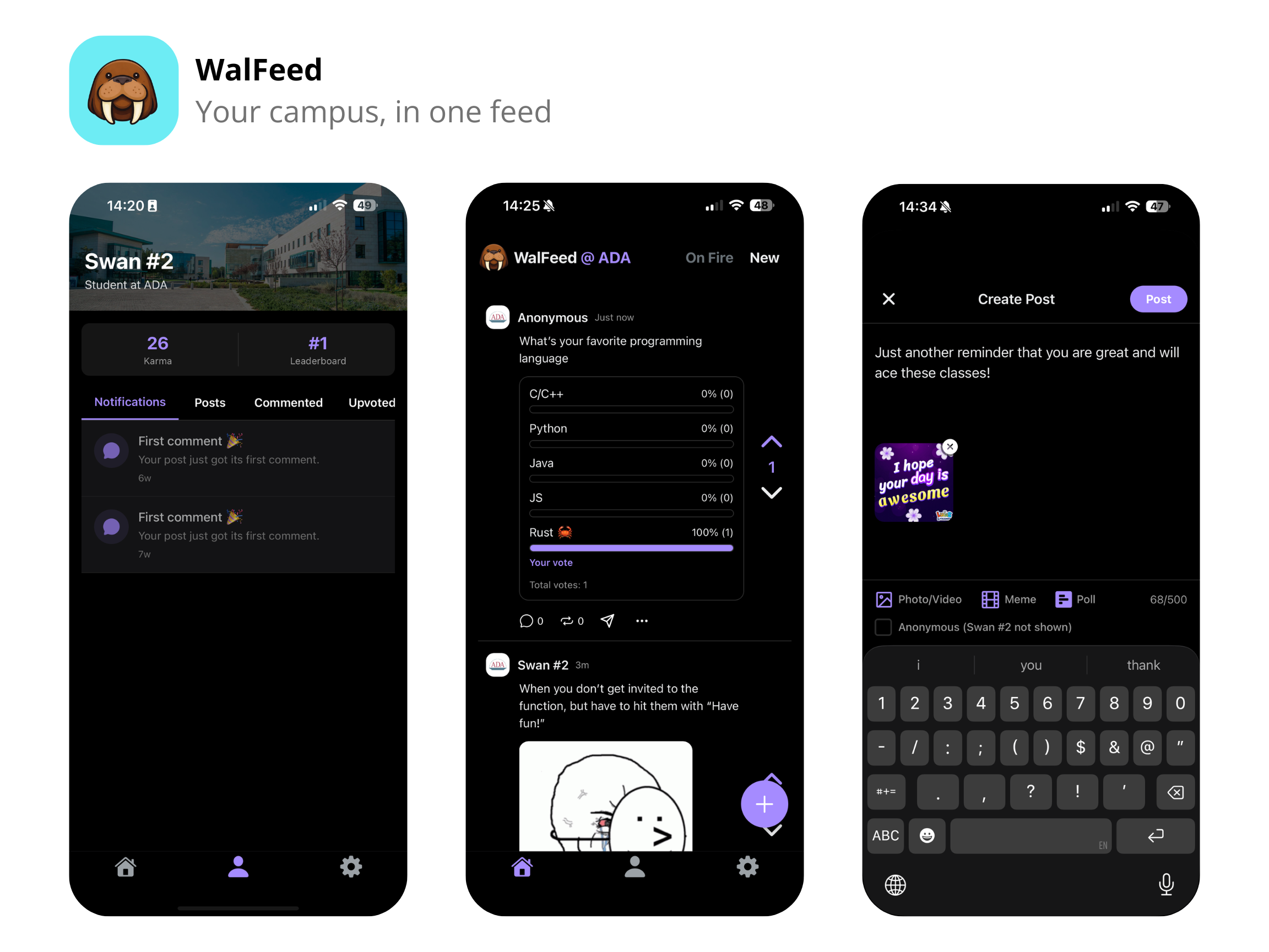 WalFeed preview